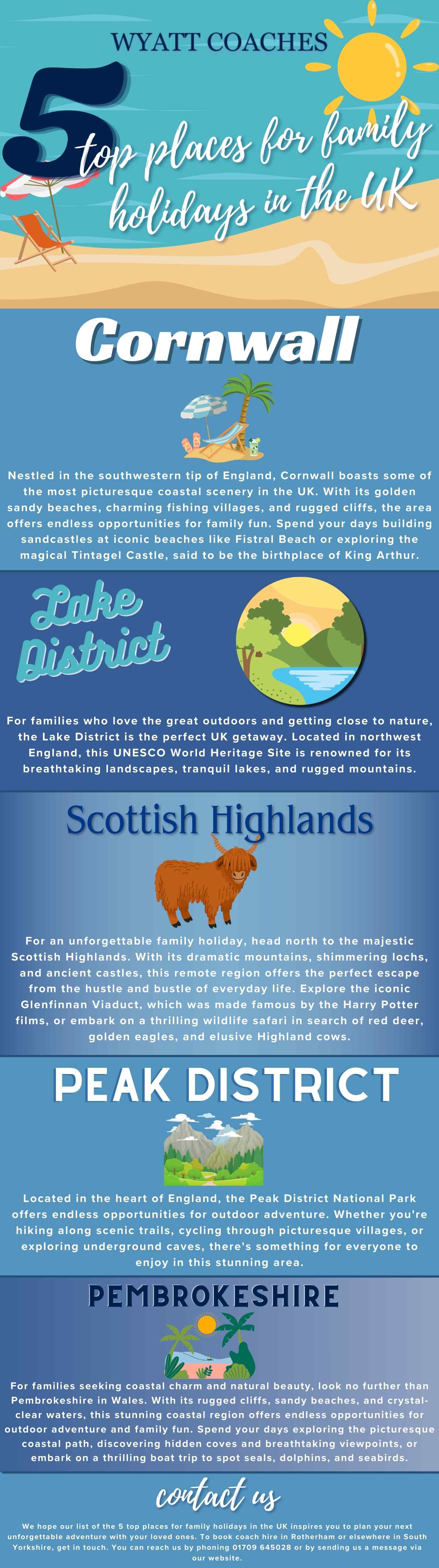 5 places for family holidays